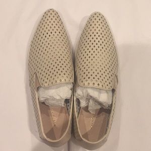 Beige Perforated Sneakers by All Black